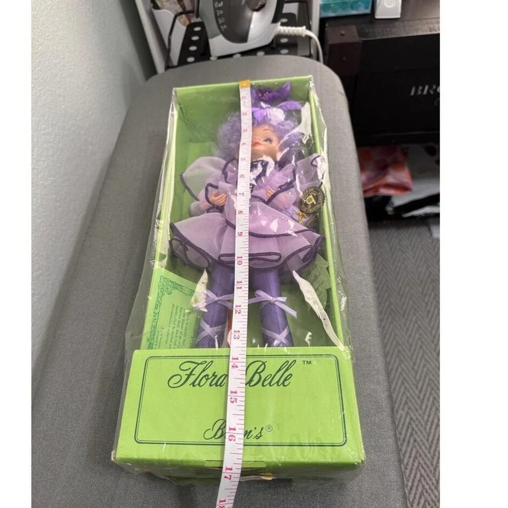 NEW Brinn's Miss‎ Morning Glory Porcelain Purple Vintage Flora Belle Doll